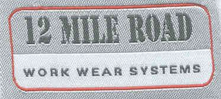 12 MILE ROAD WORK WEAR SYSTEMS logo