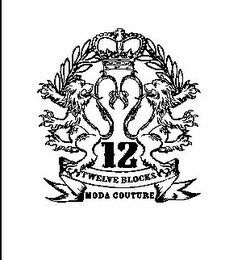12 TWELVE BLOCKS MODA COUTURE logo
