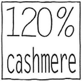 120 % CASHMERE logo