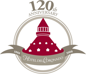 120TH ANNIVERSARY 1888 HOTEL DEL CORONADO 2008 logo