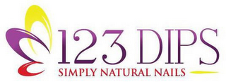 123 DIPS SIMPLY NATURAL NAILS logo