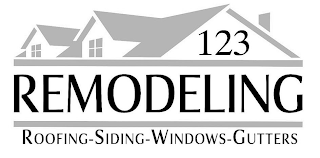 123 REMODELING ROOFING-SIDING-WINDOWS-GUTTERS logo