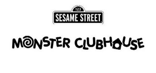 123 SESAME STREET MONSTER CLUBHOUSE logo