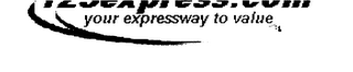 123EXPRESS.COM YOUR EXPRESSWAY TO VALUE logo