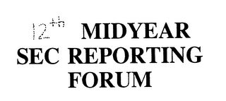 12TH MIDYEAR SEC REPORTING FORUM logo