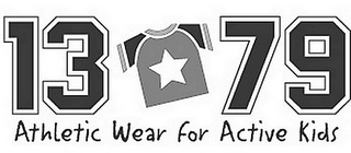 13 79 ATHLETIC WEAR FOR ACTIVE KIDS logo
