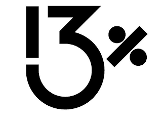 13% logo