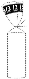 13 GALLON logo