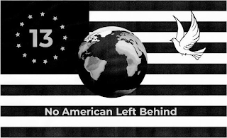 13 NO AMERICAN LEFT BEHIND logo