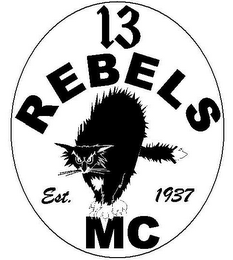13 REBELS MC EST 1937 logo