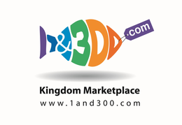 1&300.COM KINGDOM MARKETPLACE WWW. 1 AND 300.COM logo