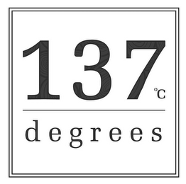 137 °C DEGREES logo