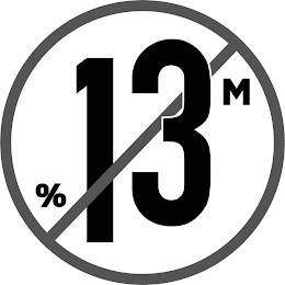 13M% logo