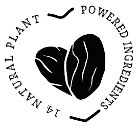 14 NATURAL PLANT POWERED INGREDIENTS logo