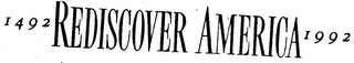 1492 REDISCOVER AMERICA 1992 logo