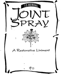 15 HERBAL JOINT SPRAY A RESTORATIVE LINIMENT logo