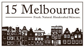 15 MELBOURNE FRESH, NATURAL, HANDCRAFTED SKINCARE. logo