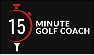15 MINUTE GOLF COACH logo