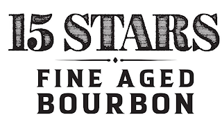 15 STARS FINE AGED BOURBON logo