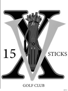 15 STICKS GOLF CLUB logo