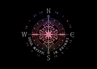 16 1 21 12 18 1 8 14 23 9 12 12 9 1 13 N E S W SOUL MYSTIC IN REIGNS logo