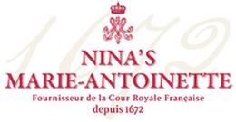 1672 NINA'S MARIE-ANTOINETTE FOURNISSEUR DE LA COUR ROYALE FRANCAISE DEPUIS 1672 logo