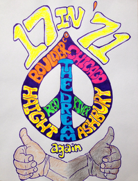 17 IN '71 AGAIN THE DREAM BOULDER CO CHICAGO HAIGHT ASHBURY logo