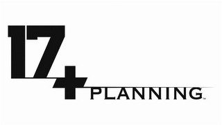 17 + PLANNING logo
