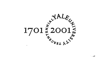 1701 2001 YALE UNIVERSITY TERCENTENNIAL logo