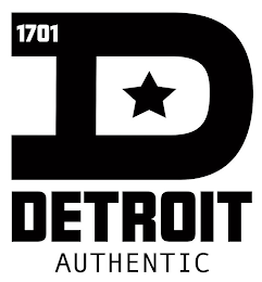 1701 D DETROIT AUTHENTIC logo