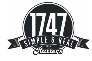 1747 SIMPLE & REAL FROM RUTTER'S logo