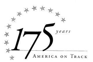 175 YEARS AMERICA ON TRACK logo