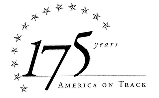 175 YEARS AMERICA ON TRACK logo