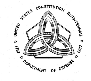 1787-1791 UNITED STATES CONSTITUTION BICENTENNIAL 1987-1991 DEPARTMENT OF DEFENSE logo