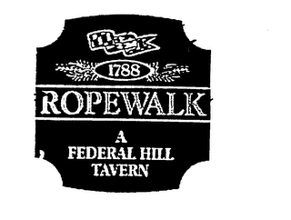 1788 ROPEWALK A FEDERAL HILL TAVERN logo