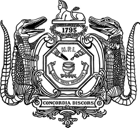 1795 H.P.I. SEGES VOTIS RESPONDET CONCORDIA DISCORS logo