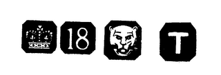 18 T (REP. OF A CROWN, REP. OF TIGERS HEAD) logo
