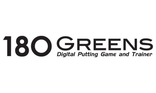180 GREENS DIGITAL PUTTING GAME AND TRAINER logo