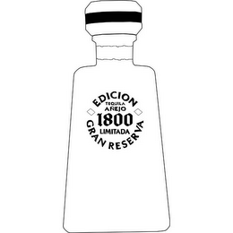 1800 GRAN RESERVA EDICION TEQUILA AÑEJOLIMITADA logo