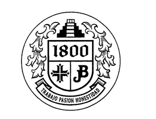 1800 JB TRABAJO PASION HONESTIDAD logo