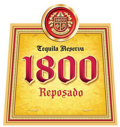 1800 JB TRABAJO PASION HONESTIDAD TEQUILA RESERVA 1800 REPOSADO logo