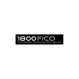 1800FICO YOUR NUMBER 1 SOURCE FOR CREDIT RESULTS logo