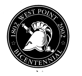 1802 WEST POINT 2002 BICENTENNIAL logo