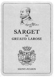 1812 SARGET DE GRUAUD LAROSE SAINT-JULIEN BARON SARGET DE LAFONTAINE logo
