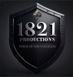1821 PRODUCTIONS VOICE OF THE VOICELESS logo