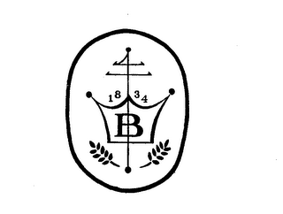 1834 B logo