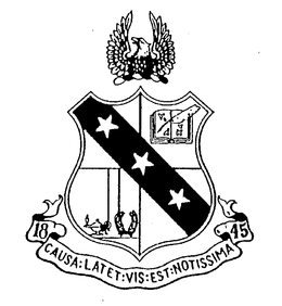 1845 CAUSA:LATET:VIS:EST:NOTISSIMA logo