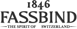1846 FASSBIND THE SPIRIT OF SWITZERLAND logo
