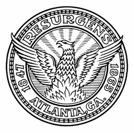 1847 RESURGENS 1865 ATLANTA, GA. logo