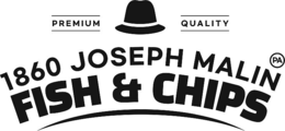 1860 JOSEPH MALIN FISH & CHIPS PREMIUM QUALITY PA logo